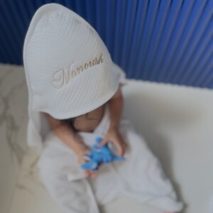 Cape de bains XL blanche