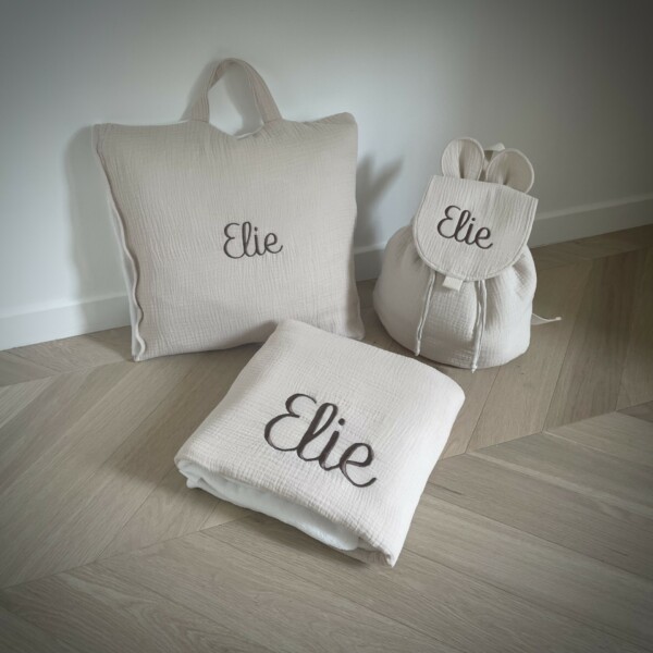 Sac à dos couverture et coussin avec anse