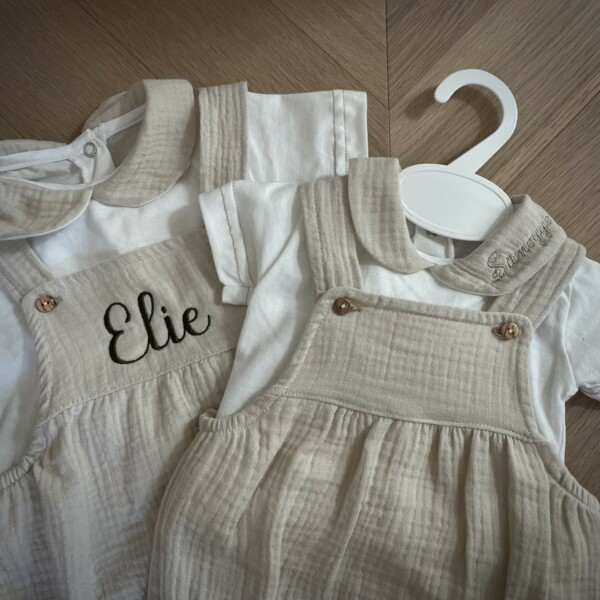 Ensemble Bloomer et tee-shirt en gaze de coton – Image 2