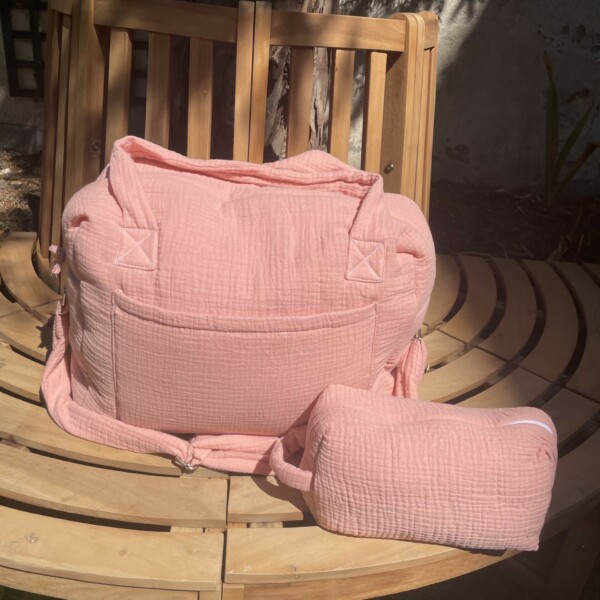 Sac à langer en gaze de coton (plusieurs couleurs) – Image 3