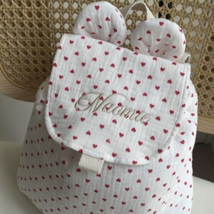 Sac à dos enfant motif cœur