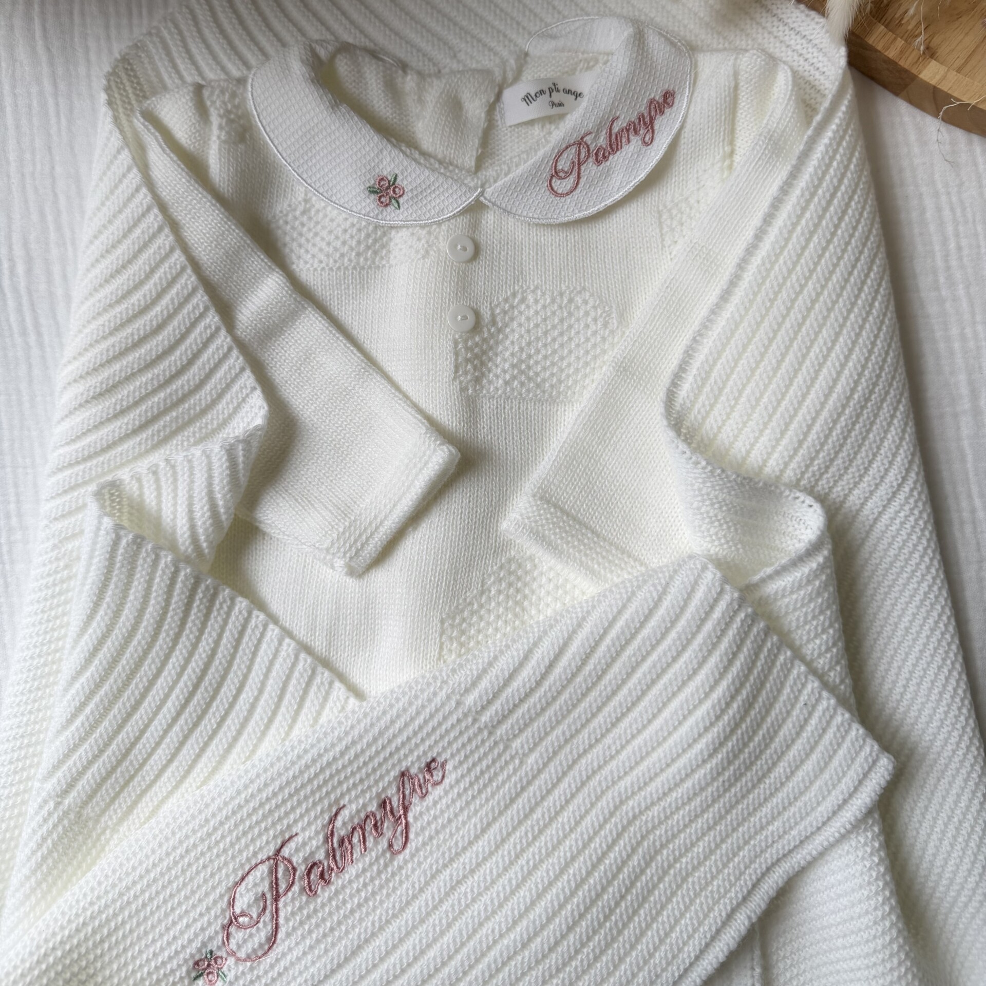 Pack écrin d’amour couverture et tenue nuage blanche